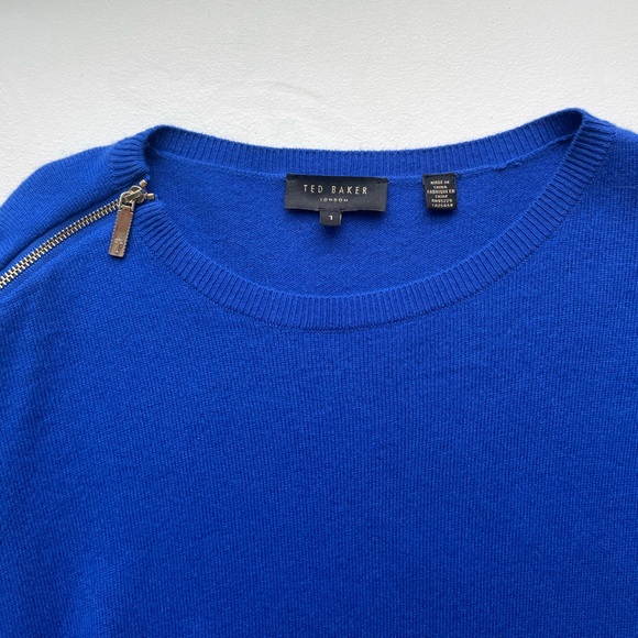 Ted Baker blue dress, size 1 US4 - Picture 2 of 5